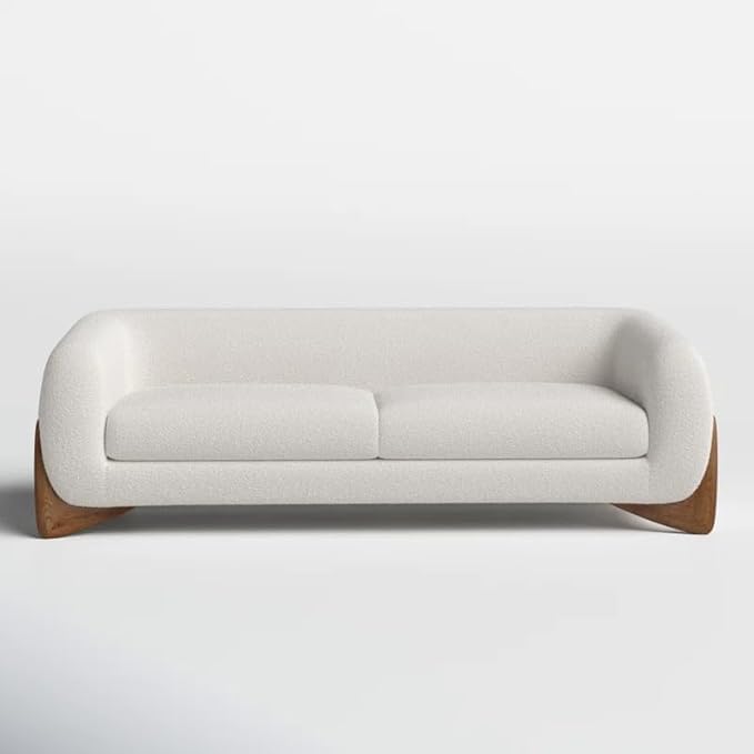 Image of Stylish & Modern Heavy Duty & Luxurious Traditional 3 Seater Sofa Chesterfield Sofa Arm Three Seater Sofa for Living Room Guest Room Hotels & Office. (White)