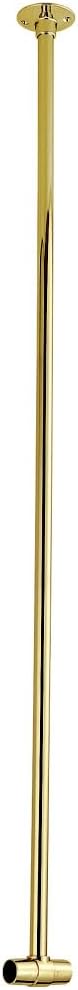 Polished Brass Shower Curtain Rail Support