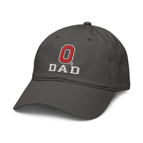 Gorra ajustable oficial Ohio State Buckeyes gris miniatura 1