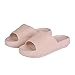 Menore Slippers for Women and Men Quick Drying, EVA Open Toe Soft Slippers, Non-Slip Soft Shower Spa Bath Pool Gym House Sandals for Indoor & Outdoor Light Pink
