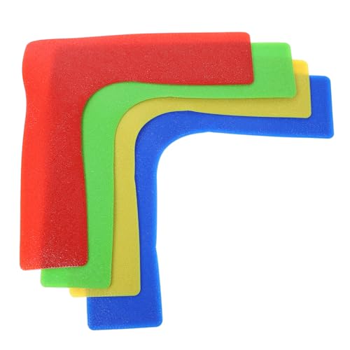 WHAMVOX 4Pcs Tennis Training Markers Durable Carpet Markers for Sports Courts Right Angle Marking Signs for Basketball Soccer Agility Drills for and Players