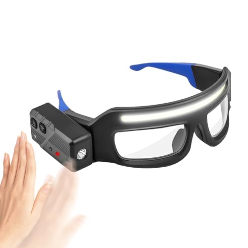 Fyrdyn Gafas De Seguridad Con Luz - Gafas Para Ciclismo | Con Luz Tipo C Para Montar En Moto Con Niebla Soldar Sol Polvo Aventuras Al Aire Libre Conducción