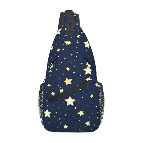 Mochila cruzada tipo sling Navy Blue Sky para viaje