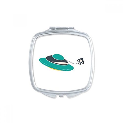 Miroir univers alien monstre saturne compact de poche carré mignon - 2