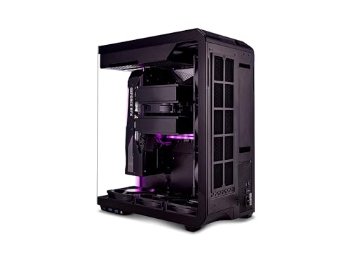 SSUPD Xhuttle Black ATX Mid Tower Gaming Case, with a Dual - Chamber Design, Panoramic Tempered Glass,Vertical GPU Airflow, Includes 3 x 120mm ARGB Reverse Fan, RGB Strip by SSUPD - Used condition - Image 7