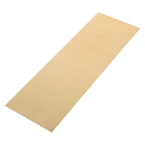 SEWACC H62 Brass Sheet 0.5mm Thick 100mm X 300mm Corrosion-Resistant Flat Plate for Repair, Engraving, and Industrial Forming Applications