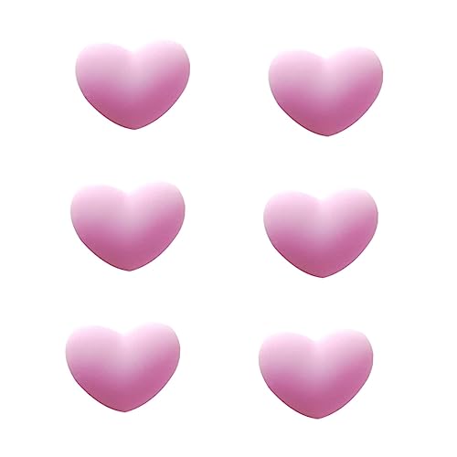 ifundom 6Pcs Heart Shaped Tennis Racket Dampener Stylish Shock Absorbers for Reduced Vibration Tennis Present and Enhances Performance Aesthetic Appeal