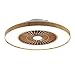 Lustre Ventilateur Intégré Silencieux Ventilateur Plafond Avec Lumiere Bois Plafonnier Ventilateur Telecommande Dimmable Plafonnier Ventilateur Led 3 Vitesses Deco Lampe Plafond 60cm