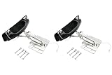 Vinland Marine Quick Release Dinghy Davits for Inflatable Boat, 150 lbs. Capacity, 304 Stainless Steel, White Snap Davit Pads, Quick Davits System, Dingy davits