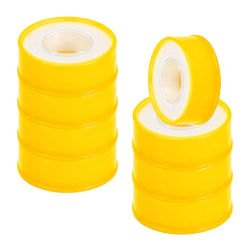 Zegnuem Nastro in teflon, nastro sigillante per filettatura, impermeabile, per tubi dell'acqua, 8 pezzi, per sanitari e sistemi di riscaldamento (15 mm x 15 m)