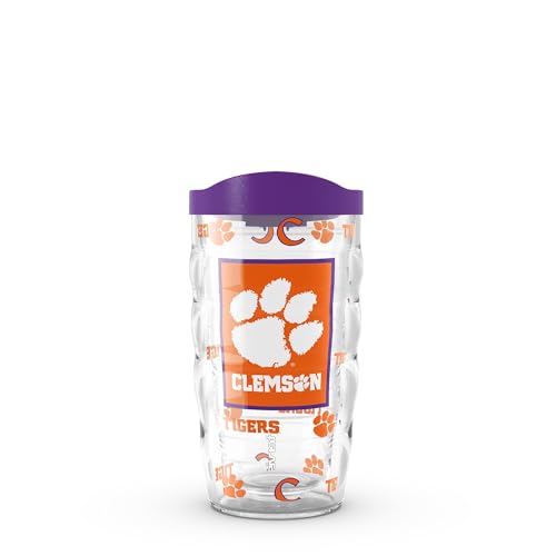 Tervis Clemson Tigers - Overtime Made in USA Double Walled Insulated Tumbler Travel Cup Keeps Drinks Cold & Hot 10oz Classic