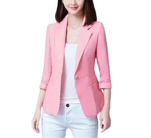 Blazer en lin et coton femme : finie la chaleur en veste de costume au bureau