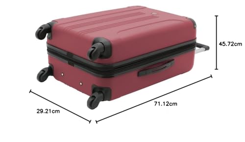 Image of Travelers Club Chicago Hardside Expandable Spinner Luggage, Apple Butter, 5-Piece Set, Chicago Hardside Expandable Spinner Luggage