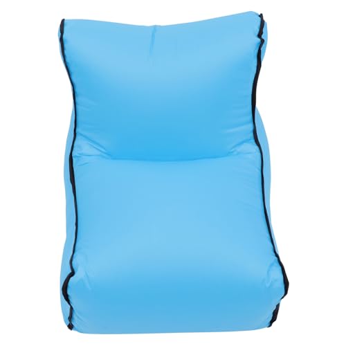 Chaise longue gonflable légère iplusmile pliable en nylon robuste couleur azur