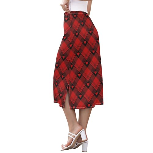 Women Trendy High Waist Midi Skirts for Juniors Weekend Split Beach Skirt2