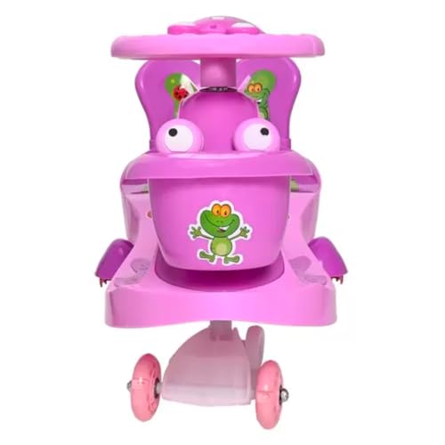 Carrinho Gira Animais Divertidos Rodas com Luz de Led Suporta até 100Kg Rolimã infantil Indicado par