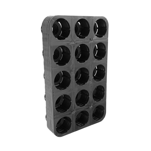 YARNOW 5 Piezas Bandeja de falaenopsis Bandeja de Maceta Bandeja de propagación Placas Petri bandejas para semilleros Caso de germinación de Plantas siembra de Frutas páginas Black
