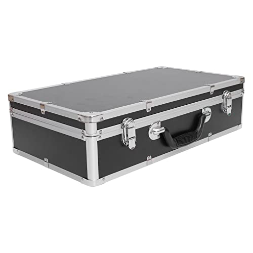 Yardwe Tool Box Aluminum Hard Tool Case Waterproof Carrying Case Portable Test Instruments Cameras Tools Parts and Accessories Storage Box 50X27X12cm Tool Chest