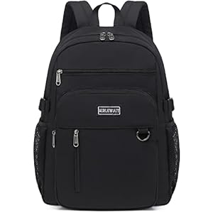 MIRLEWAIY Classical Casual Daypack College Travel Backpack Lightweight School Bookbag Work Bag For Teen Girls boys