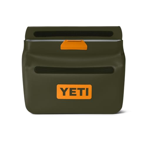 Image of YETI Sidekick Dry 1L Gear Case, Olive /King Crab Orange