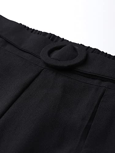 Image of Sassafras Women Flared Buckle Belted Pant