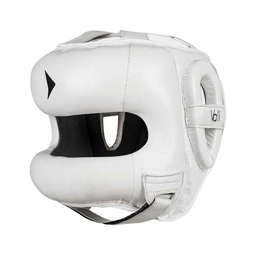 Vali Nista Face Saver Headgear for Boxing & MMA Training (White, L/XL)