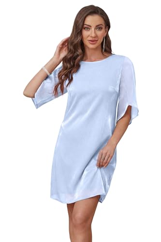 Image of RUMIA Womens Cocktail Dresses Flutter Sleeve Wedding Guest Dresses for Women 2026 Trendy