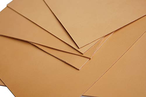 Veg Tan Tooling Leather 2.0Mm Full Grain Stiff Cowhide Handmade Diy Art Crafts Carving Firm Genuine Leather #TOP4