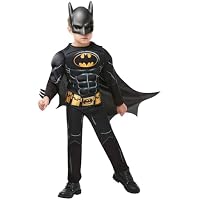 Rubies Disfraz Batman Black Core Deluxe para niño, con pecho