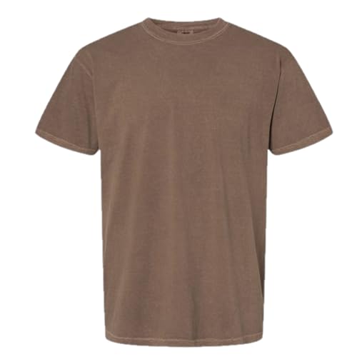 Comfort Colors Men's Adult Short Sleeve Tee, Style 1717 (Medium, Brown)