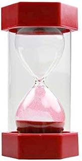 Tink n Stink Large Sand Timer 20 Minute Dark Red Hourglass with Robust End Caps Quiet Time Management Classroom Exams Meetings Exercise
