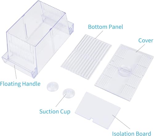 Image of VAYINATO Double Long Guppy Fish Breeding Tank Fish Hatchery Acrylic FH-101 by Petzlifeworld