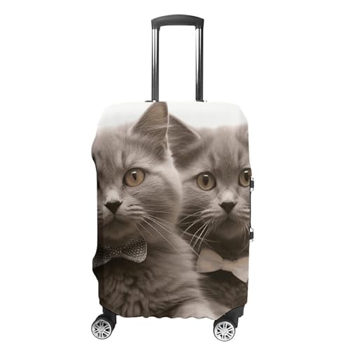 Housse de bagage élastique motif chat : le cadeau idéal pour les passionnés de voyage
