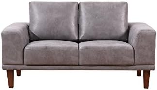 Container Furniture Direct Church Loveseat Sofa, , Dark Grey