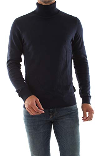 JACK & JONES Jjeemil Knit Roll Neck Noos Camiseta Cuello Alto, Azul (Navy Blazer Navy Blazer), Small para Hombre