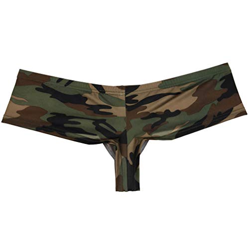 Men's Hip-hop Pattern Thong Boxers Sexy Guys Briefs Bodybuilding Underwear Club Pouch Thong Trunks Pants3