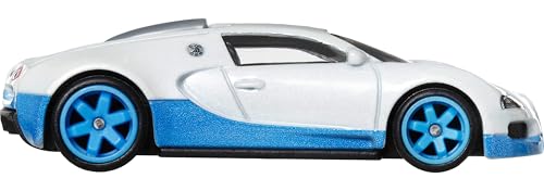 Hot Wheels Premium Car Culture Collectible Toy Car, 1:64 Scale Die-Cast Bugatti Veyron, Hammer Drop Vehicle with Real Riders Tires