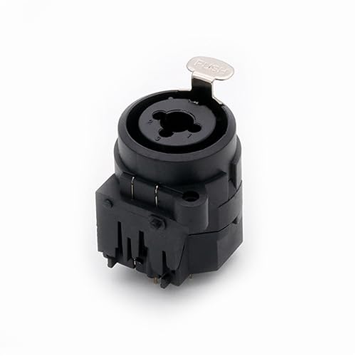 Conector XLR hembra de panel doble función y conector de 7 pines en ángulo recto lote de 10 unidades 7