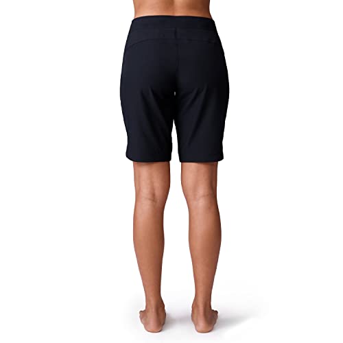 Free Country Women's Swim Board Short High Waisted UPF 50+ Bermuda with Pockets Quick Dry Beach Pool Swimsuit Bottom for Ladies2