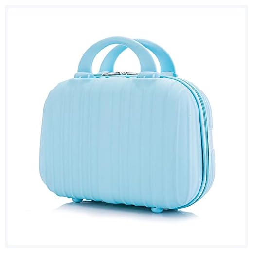 Vanity Storage Box Ladies Cosmetic Bag Portable Cosmetic Bag Professional Beauty Cosmetic Storage Box Travel Storage Box Travel case Vanity Organizer Box (Color : Sky Blue, Size : 31X24X14.5cm)