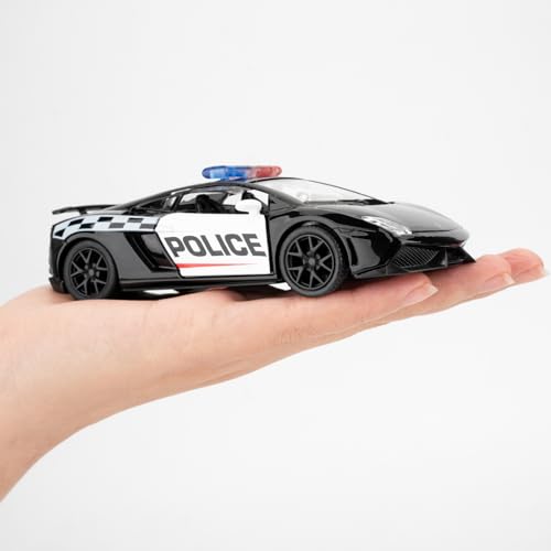 Modelo a escala 1:36 Lamborghini Gallardo coche policía miniatura 7