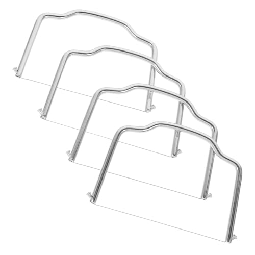 Cabilock 1Set Stainless Steel Cheese Slicer Handheld Wire Cutters for Soft Semi Hard and Hard Cheeses Easy to Clean Kitchen Tool Convenient Storage