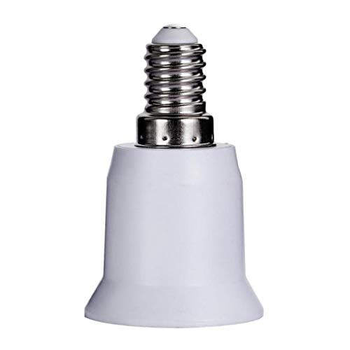 Flushzing 1pc E14 a E27 LED zócalo del Adaptador de Base de la Bombilla del Tornillo convertidor PBT Calor del sostenedor de Bulbo del LED Resistente