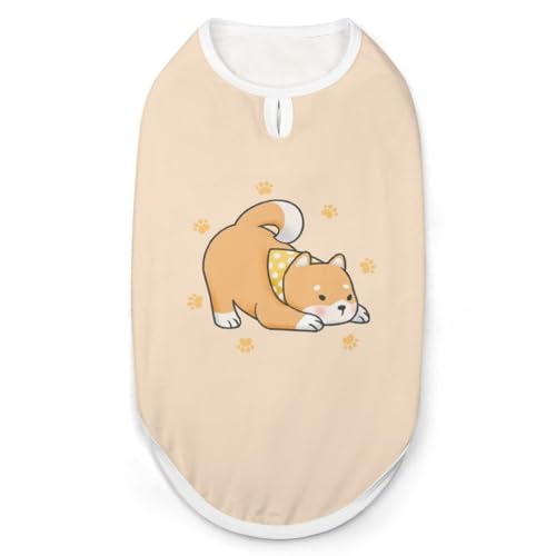 ペット服 かわいい 柴犬 萌え 犬服 ペットウェア Tシャツ パーカー 袖なし 犬の服 タンクトップ タンクトップ クールベスト 通気性 ファッション S-2XL