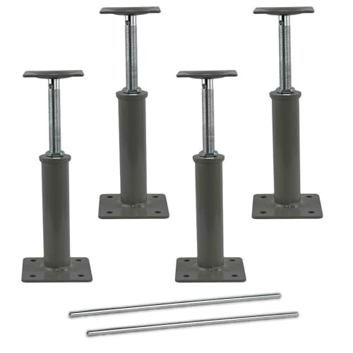 4 Pack Heavy Duty Adjustable Floor Jacks - 11.8" to