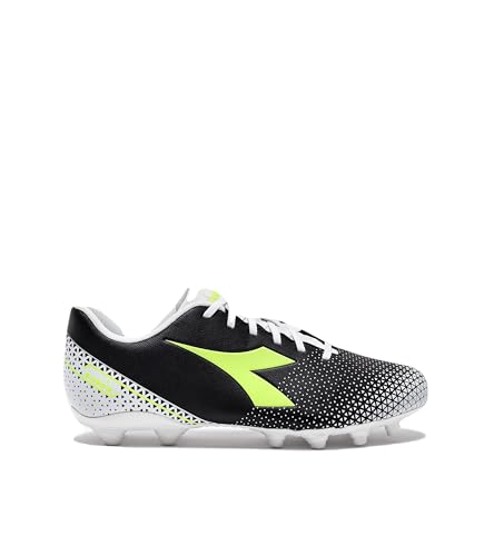 Diadora Men's Pichichi 6 MG14 Football Boots, Black Yellow Fluo DD White, 6.5 UK