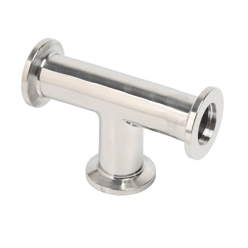QiiMii Vacuum Fittings - KF-16 Tri Clamp Tee 3 Way Stainless Steel SS304