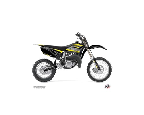 Kit déco Yamaha 85 YZ jaune Outline pour carénages usés