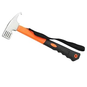 テント設営用ペグハンマーセット ペグ 20cm 16本 ペグハンマー 軽量 セット 《選べるペグカラーと