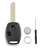 For Honda Civic Key Fob Accord Key Case 2006 Jazz Key Fob HRV FRV CRV STREAM 2 Buttons Car Key Fob Case with Uncut Hon66 Blade Battery CR1620 - Image 1